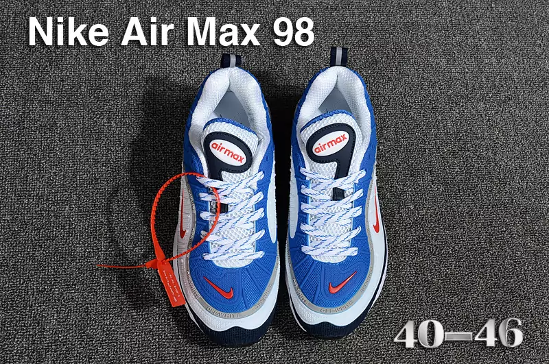 nike air max 98 france prix usine blue white
